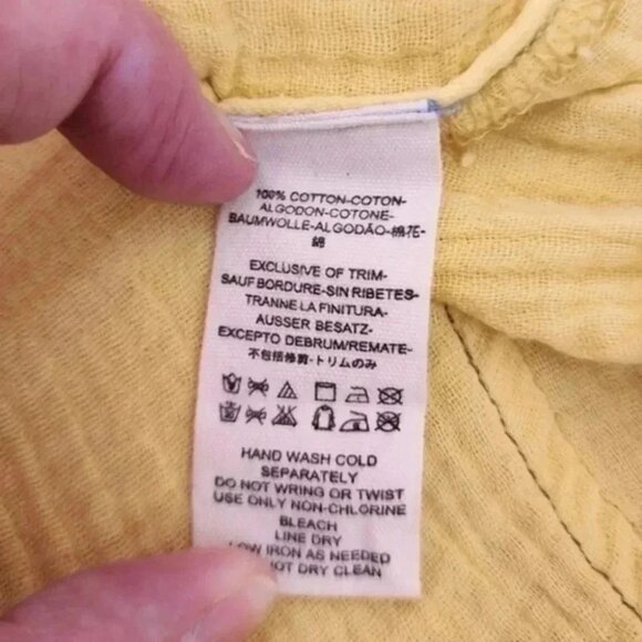 FREE People We The Free Moving Mountains Shirt Cotton Gauze Oversized Women's M - Picture 12 of 14